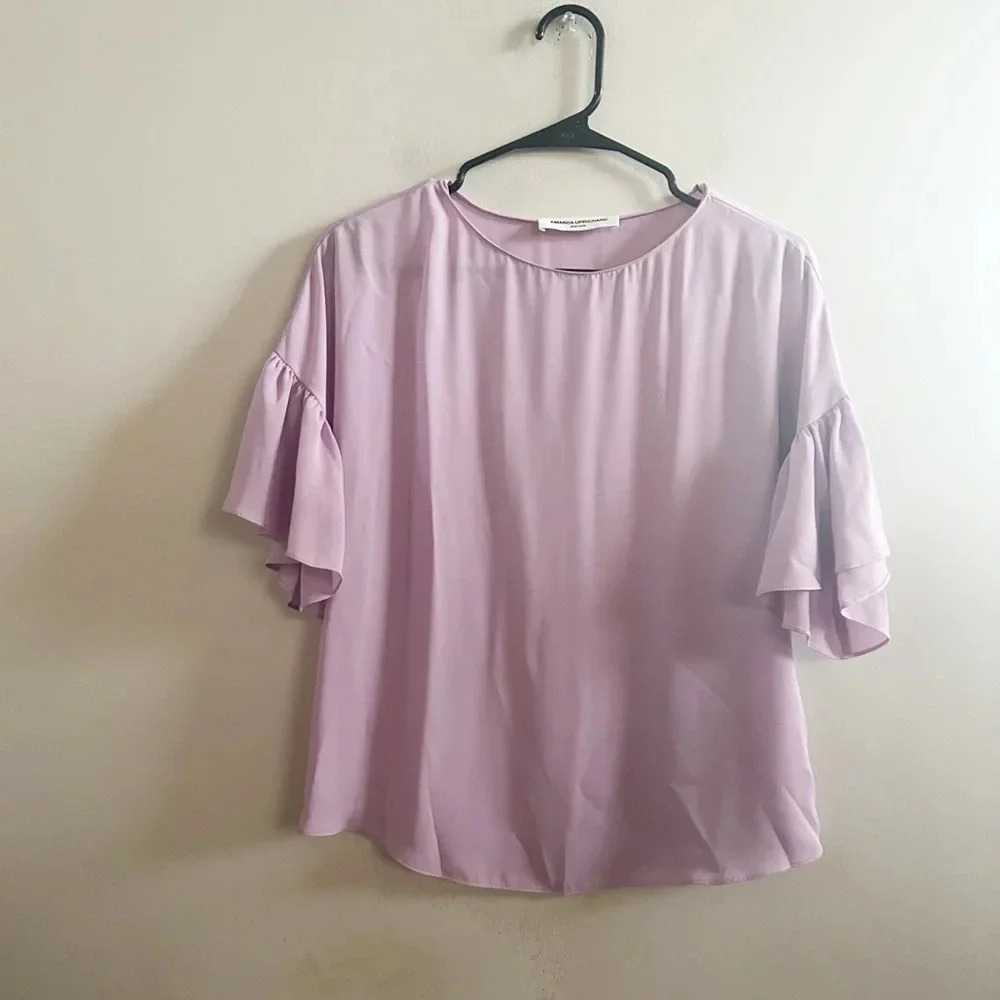Amanda Uprichard purple blouse XS‎